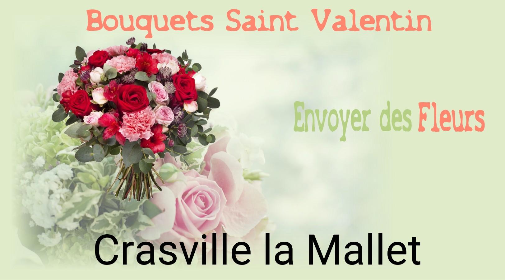 Roses de Saint-Valentin livrées à Crasville-la-Mallet